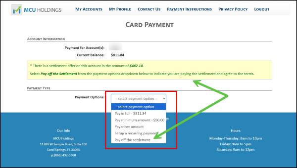 Finalize Payment Arrangement